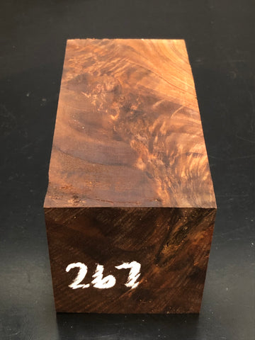 3"x3"x6" KD Figured Walnut Wood Spindle Turning Blank (#00267)