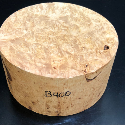 7"x3" KD Maple Burl Wood Bowl Turning Blank (#00400)