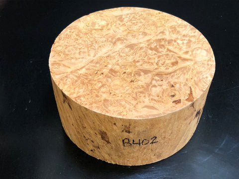 7"x3" KD Maple Burl Wood Bowl Turning Blank (#00402)