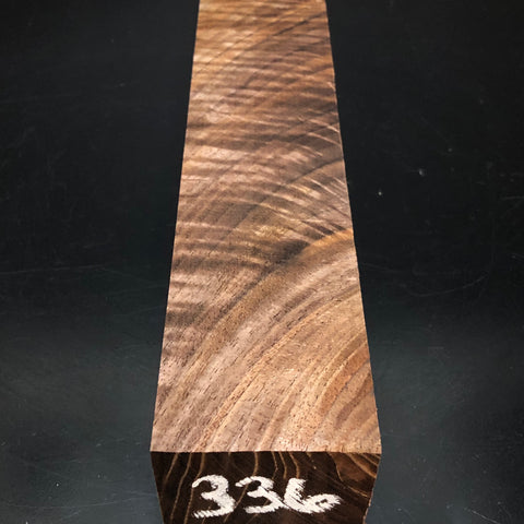 2"x2"x12" KD Figured Walnut Wood Spindle Turning Blank (#00336)