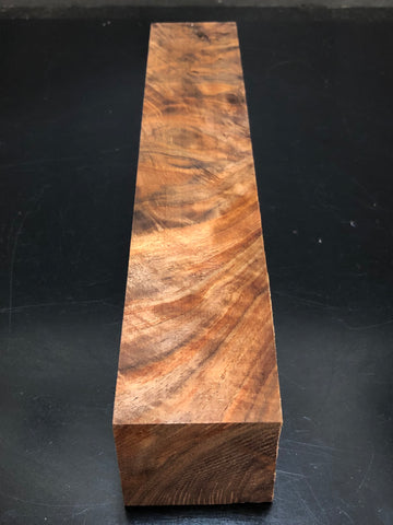2"x2"x12" KD Figured Walnut Wood Spindle Turning Blank (#00361)