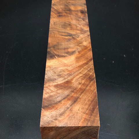 2"x2"x12" KD Figured Walnut Wood Spindle Turning Blank (#00361)