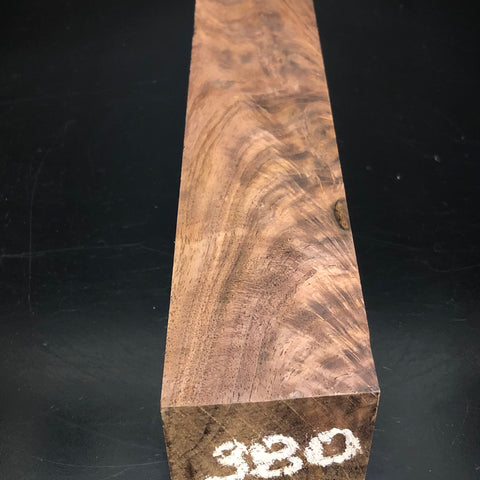 2"x2"x12" KD Figured Walnut Wood Spindle Turning Blank (#00380)