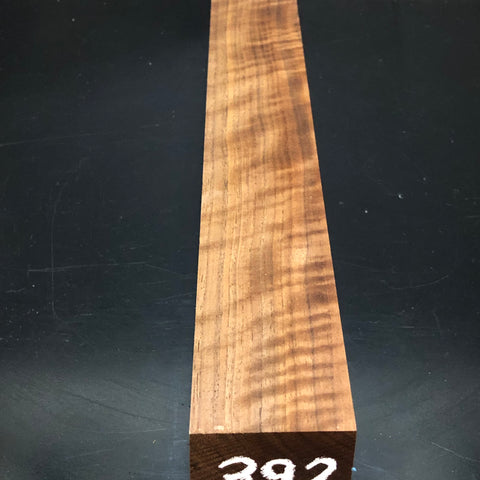 2"x2"x18" KD Figured Walnut Wood Spindle Turning Blank (#00392)