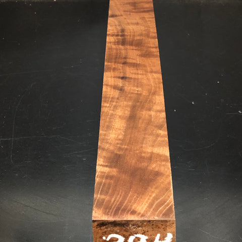 2"x2"x18" KD Figured Walnut Wood Spindle Turning Blank (#00394)
