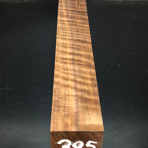 2"x2"x18" KD Figured Walnut Wood Spindle Turning Blank (#00395)