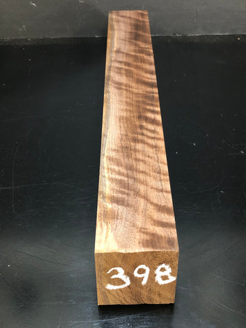 2"x2"x18" KD Figured Walnut Wood Spindle Turning Blank (#00398)