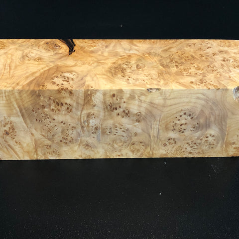 3"x3"x8" KD Maple Burl Wood Spindle Turning Blank (#00525)