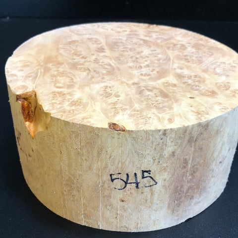 7x3.5 KD Maple Burl Wood Bowl Turning Blank (#00545)