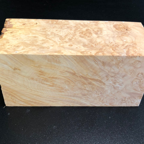 3"x3"x7" KD Maple Burl Wood Spindle Turning Blank (#00583)
