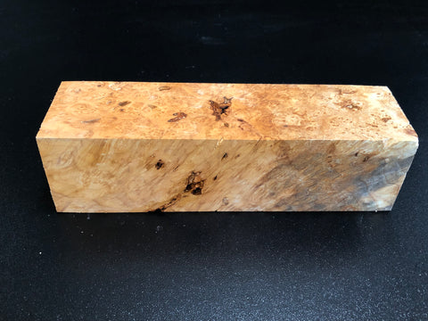 2"x2"x8" KD Maple Burl Wood Spindle Turning Blank (#00594)