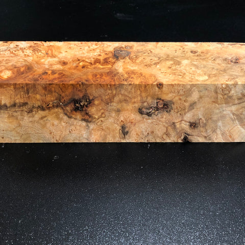 2.5"x2.5"x14" KD Cottonwood Burl Wood Spindle Turning Blank (#00603)