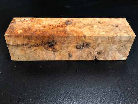 2"x2"x8" KD Maple Burl Wood Spindle Turning Blank (#00593)