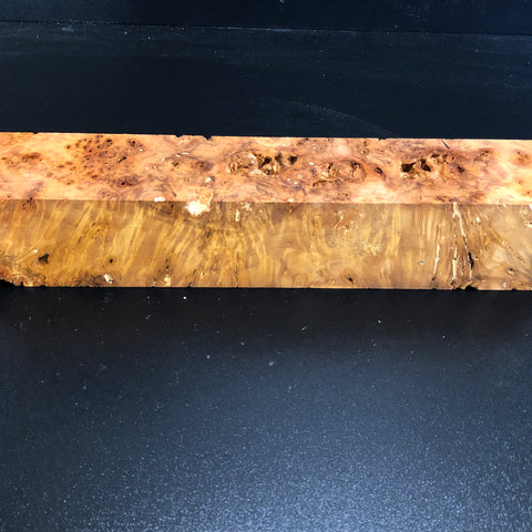 2.5"x2.5"x14" KD Cottonwood Burl Wood Spindle Turning Blank (#00602)