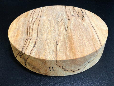 10"x2" KD Spalted Hard Maple Wood Bowl Turning Blank (#0011)