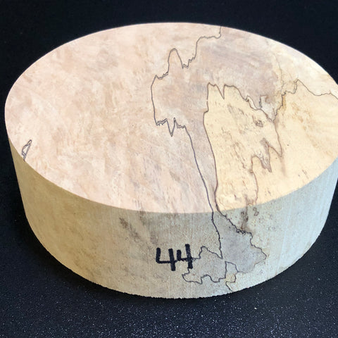 6"x2" KD Spalted Hard Maple Wood Bowl Turning Blank (#0044)