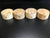 4"x2" KD Spalted Hard Maple Wood (4 pcs) Bowl Turning Blanks (#0056)