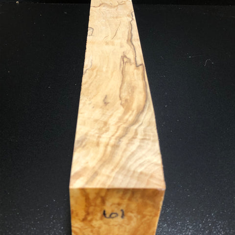 2"x2"x18" KD Spalted Hard Maple Wood Spindle Turning Blank (#0061)
