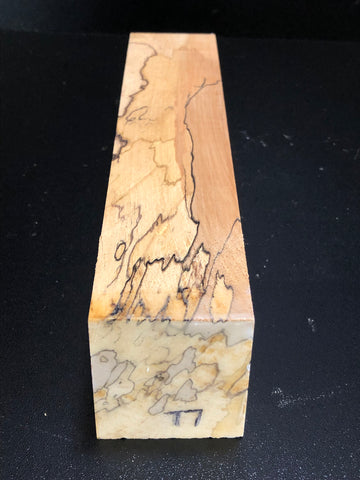 2"x2"x12" KD Spalted Hard Maple Wood Spindle Turning Blank (#0077)