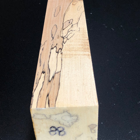 2"x2"x12" KD Spalted Hard Maple Wood Spindle Turning Blank (#0088)