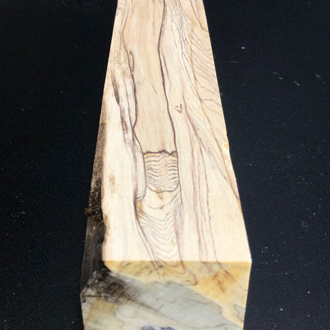 2"x2"x12" KD Spalted Hard Maple Wood Spindle Turning Blank (#0090)