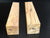 2"x2"x12" KD Spalted Hard Maple Wood (2 pcs) Spindle Turning Blanks (#0096)