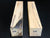 2"x2"x12" KD Spalted Hard Maple Wood (2 pcs) Spindle Turning Blanks (#00104)