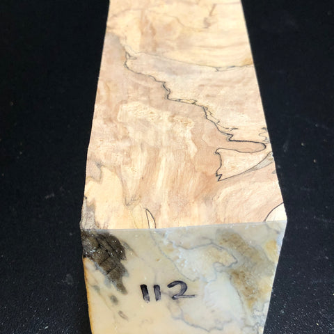 2"x2"x6" KD Spalted Hard Maple Wood Spindle Turning Blank (#00112)