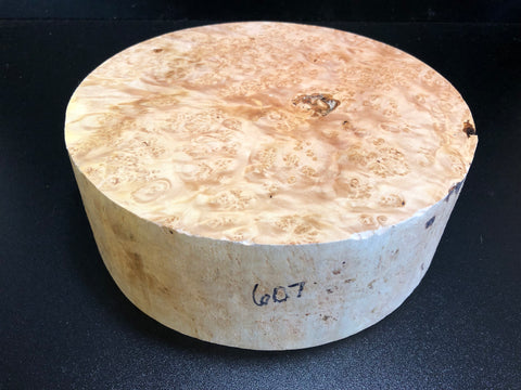 10x3.5 KD Maple Burl Wood Bowl Turning Blank (#00607)