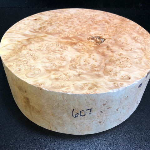 10x3.5 KD Maple Burl Wood Bowl Turning Blank (#00607)