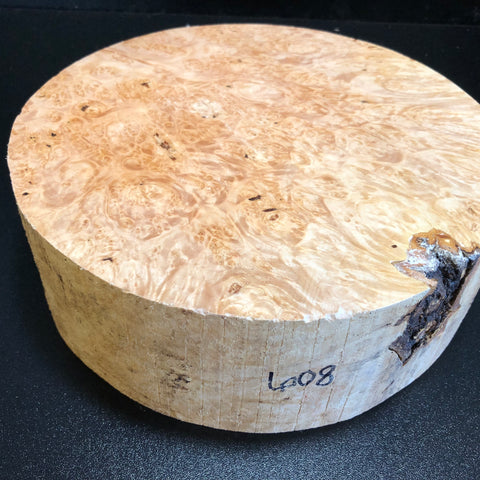 10"x3" KD Maple Burl Wood Bowl Turning Blank (#00608)
