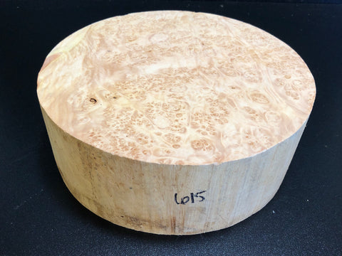 9"x3" KD Maple Burl Wood Bowl Turning Blank (#00615)
