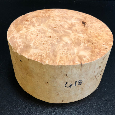 7x3.5 KD Maple Burl Wood Bowl Turning Blank (#00618)