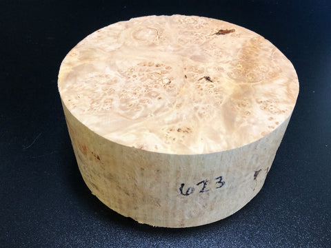 7"x3" KD Maple Burl Wood Bowl Turning Blank (#00623)