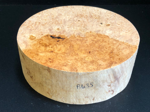 10"x3" KD Maple Burl Wood Bowl Turning Blank (#00635)