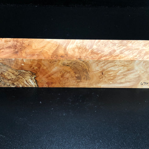 3"x3"x14" KD Maple Burl Wood Spindle Turning Blank (#00656)
