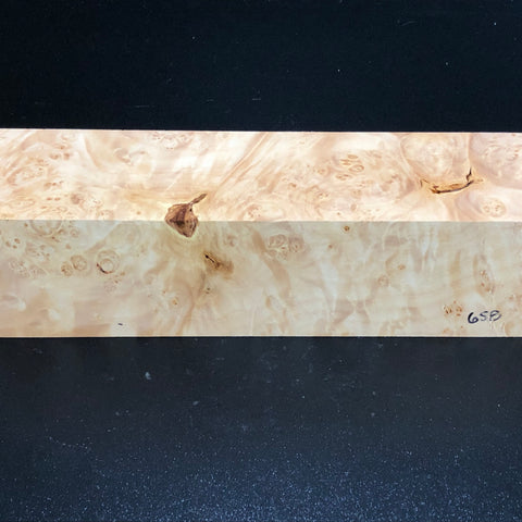 3x3x11.5 KD Maple Burl Wood Spindle Turning Blank (#00658)