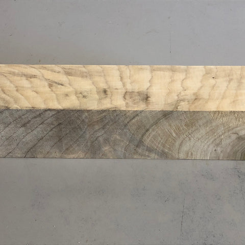 3"x3"x12" KD Figured Poplar Wood Spindle Turning Blank (#002)