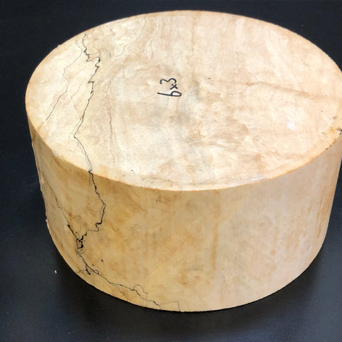 6"x3" KD Spalted Hard Maple Wood Bowl Turning Blank (#0087)
