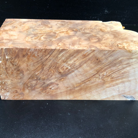 5"x5"x13" KD Maple Burl Wood Spindle Turning Blank (#00685)