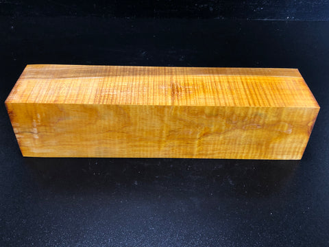3"x3"x12" KD STABILIZED DYED Curly Maple Wood Spindle Turning Blank (#003)