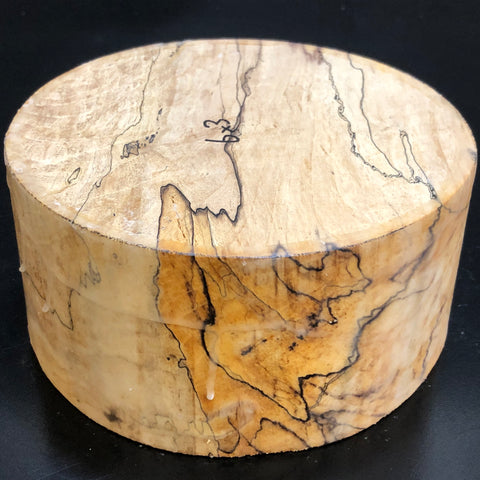 6"x3" KD Spalted Hard Maple Wood Bowl Turning Blank (#0094)