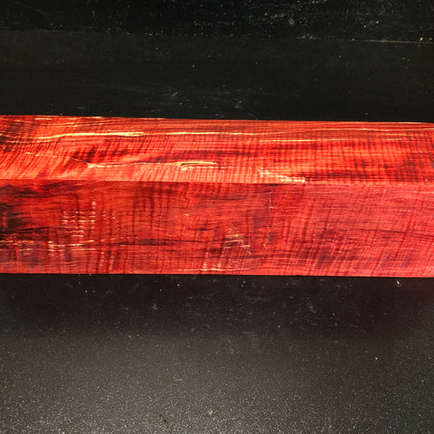 3"x3"x12" KD STABILIZED DYED Curly Maple Wood Spindle Turning Blank (#004)