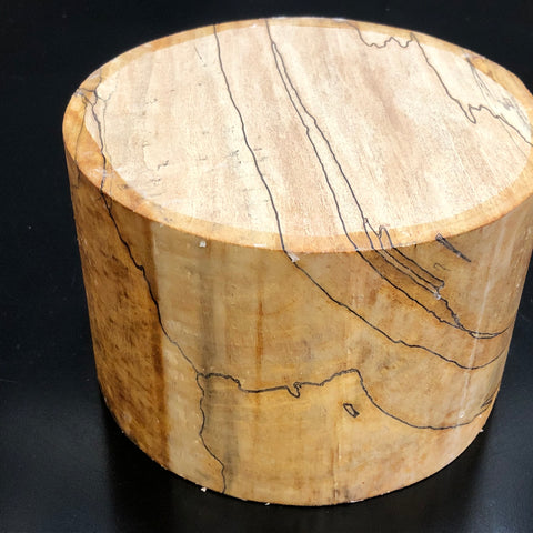 6"x4" KD Spalted Hard Maple Wood Bowl Turning Blank (#00100)