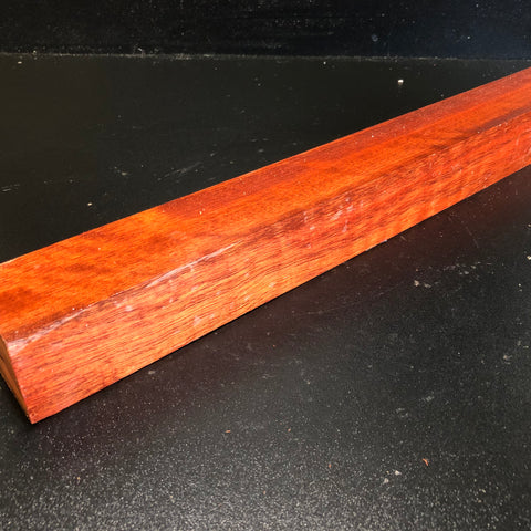2"x2"x18" KD Figured Bloodwood Spindle Turning Blank (#0032)