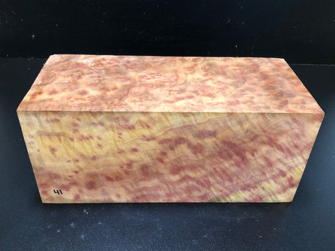 5.5x5.5x12.5 Camphor Burl Wood Turning Spindle Blank (#0041)