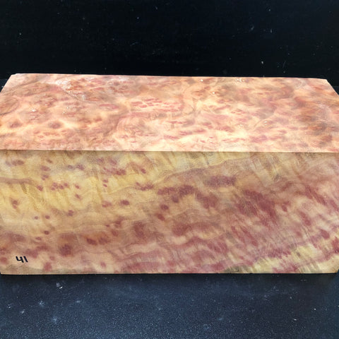 5.5x5.5x12.5 Camphor Burl Wood Turning Spindle Blank (#0041)