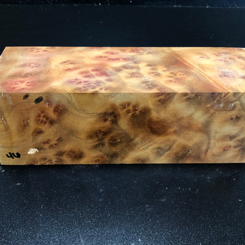3"x3"x9" Camphor Burl Wood Turning Spindle Blank (#0046)