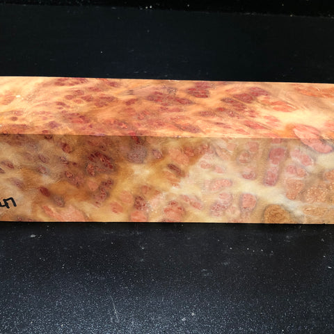 3"x3"x9.5" Camphor Burl Wood Turning Spindle Blank (#0047)