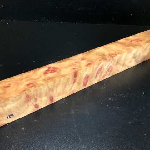 2"x2"x18" Camphor Burl Wood Turning Spindle Blank (#0049)